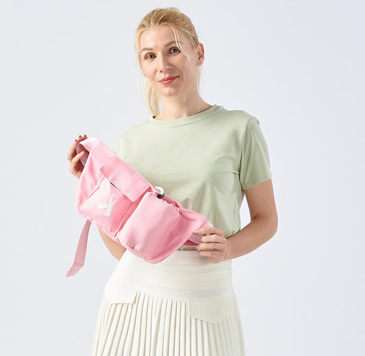 Sustainable RPET Recycled Fabric Women's Satchel Waist Bag for Sports